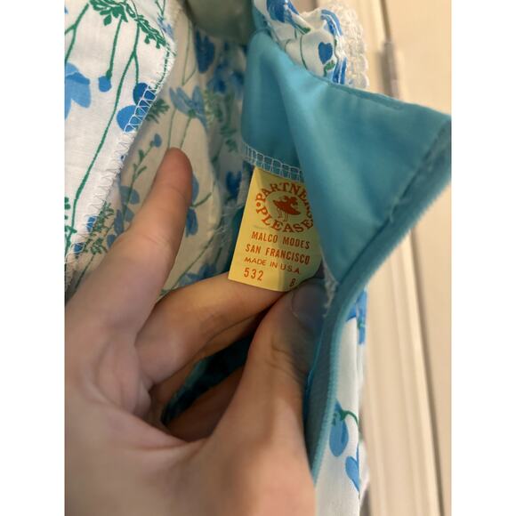 Vintage Partners Please Malco Modes Floral Prairie Style Dress - Picture 3 of 6